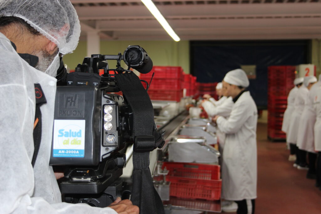 Las fresas de Cuna de Platero, protagonistas del programa "Salud al Día"