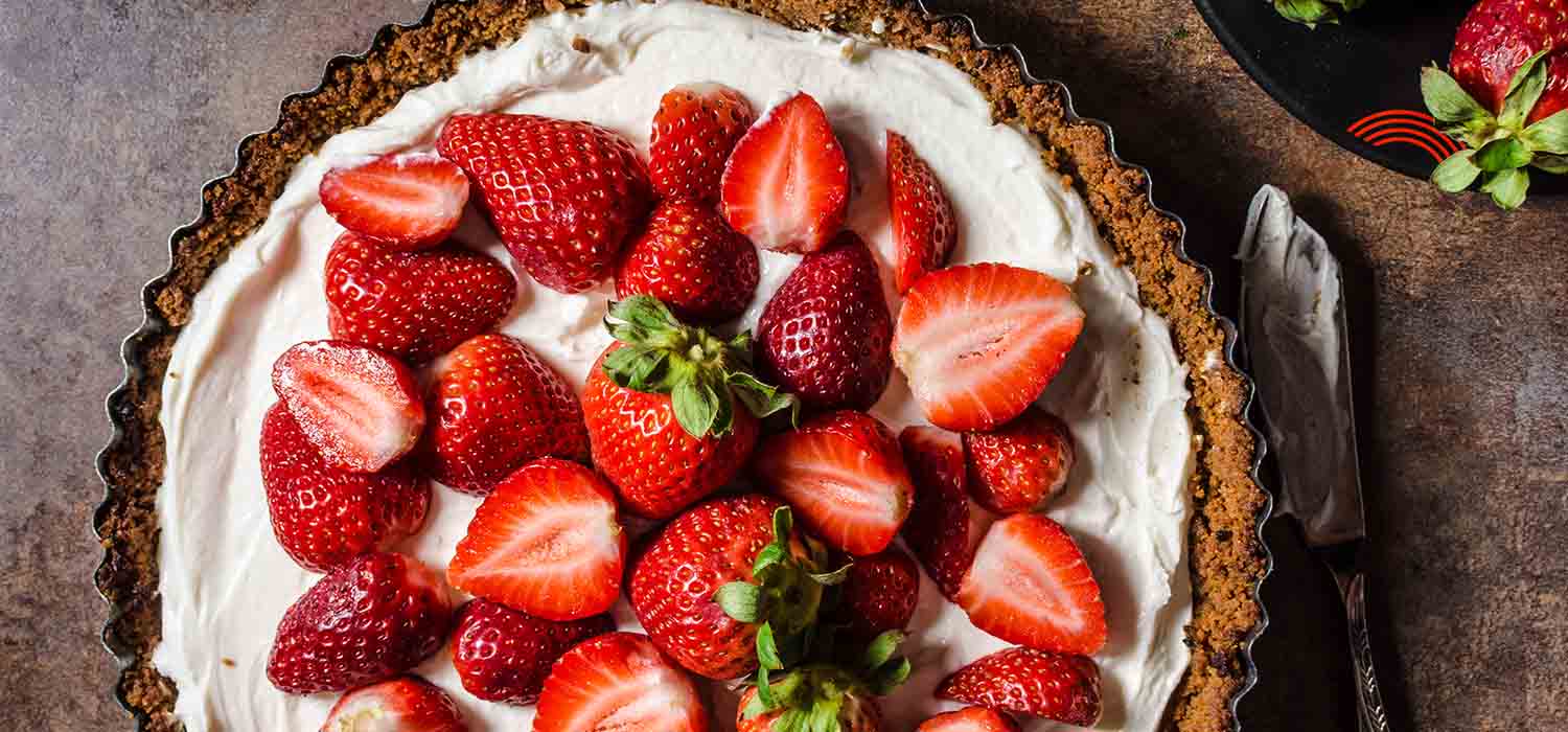 Paso a paso Tarta de fresas con crema de mascarpone terminar tarta